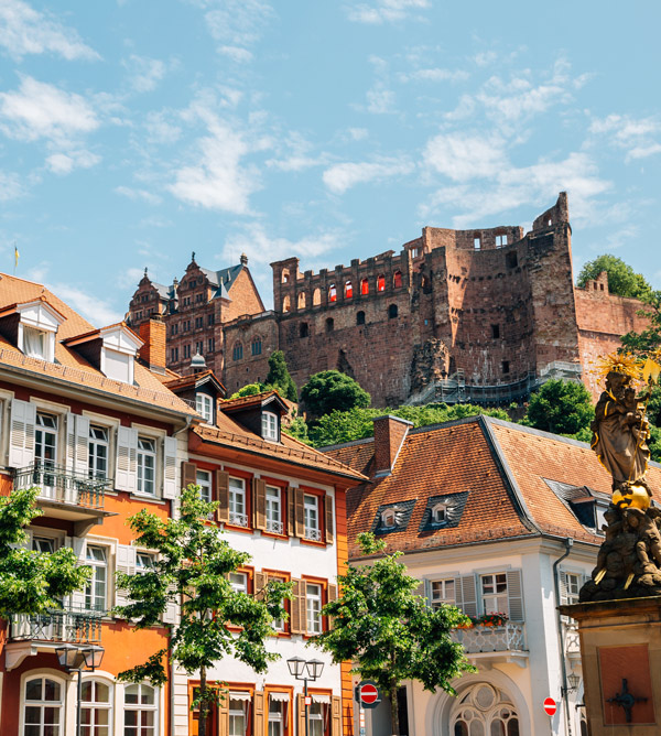 Foro von den Schloss in Heidelberg